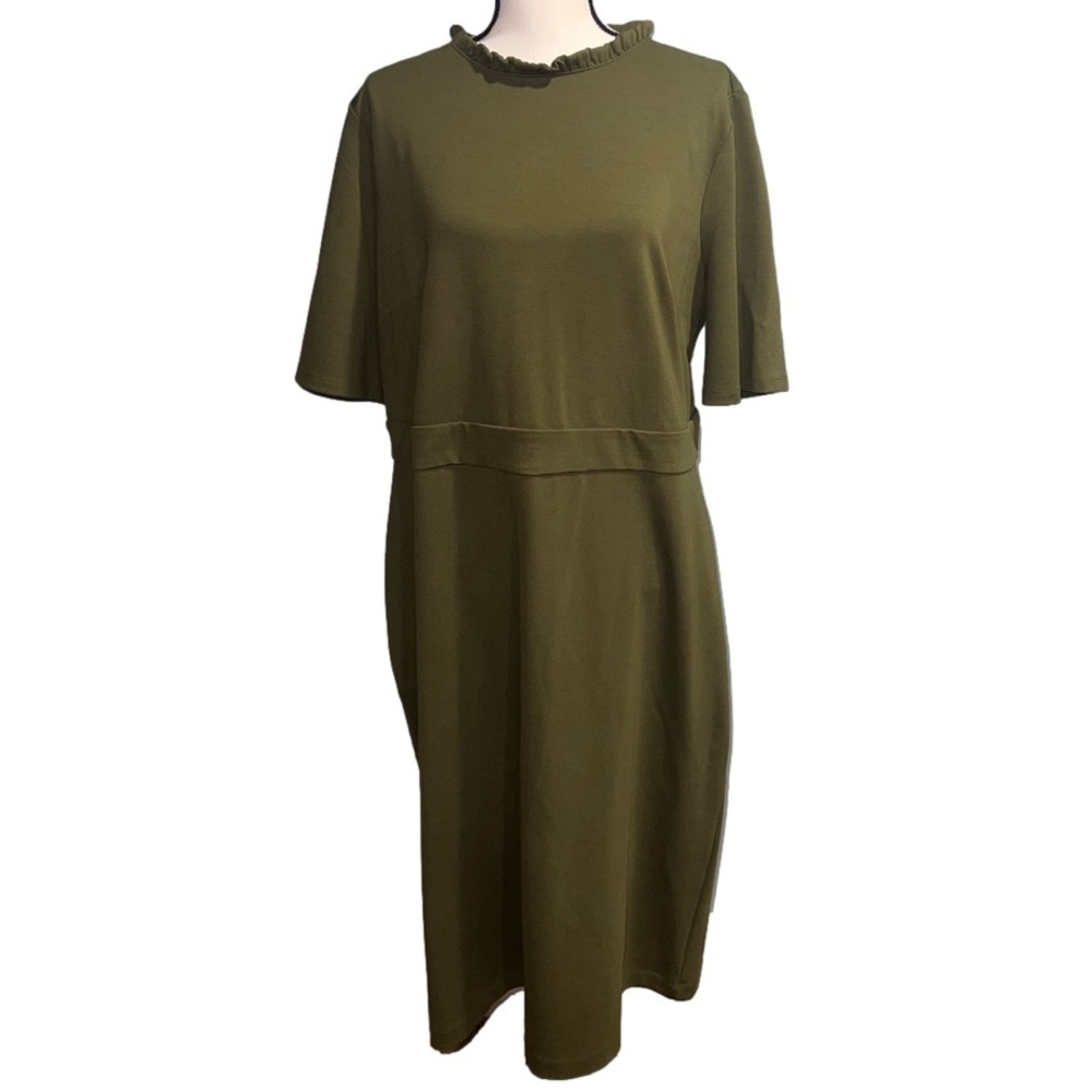 Ann taylor- Olive green dress